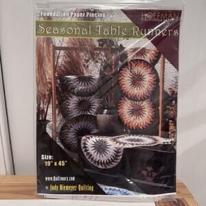 Judy‎ Niemeyer Quilt Pattern Seasonal Table Runners 19”x45”- New